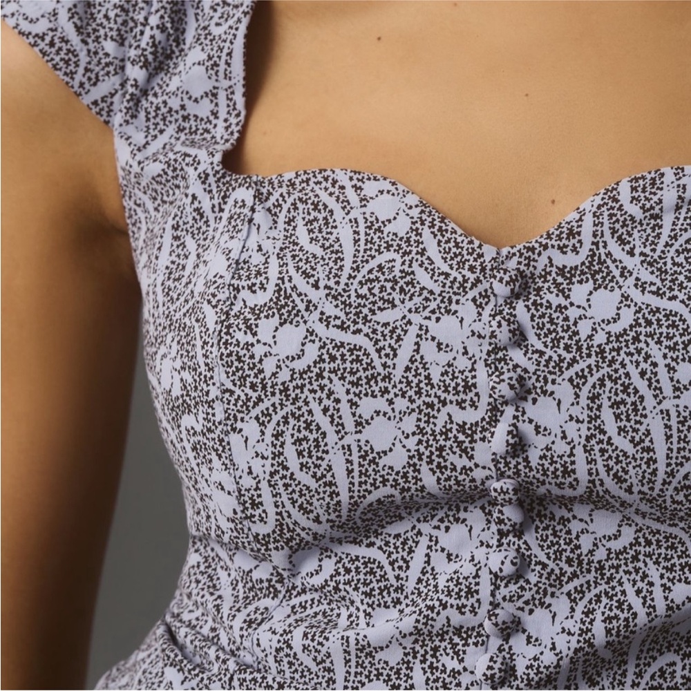 NWT Anthropologie the Cecily sweetheart top sz xl - Picture 5 of 10